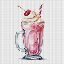 Load image into Gallery viewer, Huancan - Cream Drink - 30*30CM 18CT 2 Stamped Cross Stitch
