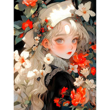 Load image into Gallery viewer, Yishu - Flower Girl - 50*65CM 11CT 3 Stamped Cross Stitch
