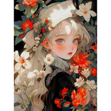 Load image into Gallery viewer, Yishu - Flower Girl - 50*65CM 11CT 3 Stamped Cross Stitch
