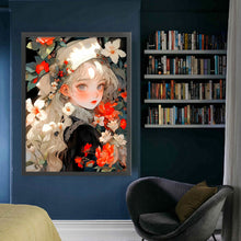 Load image into Gallery viewer, Yishu - Flower Girl - 50*65CM 11CT 3 Stamped Cross Stitch
