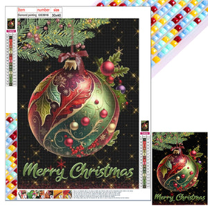 Christmas Ball 30*40CM(Canvas) Full Square Drill Diamond Painting