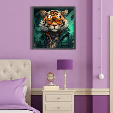 Load image into Gallery viewer, Anthropomorphic Tiger 40*40CM(Canvas) Full Round Drill Diamond Painting
