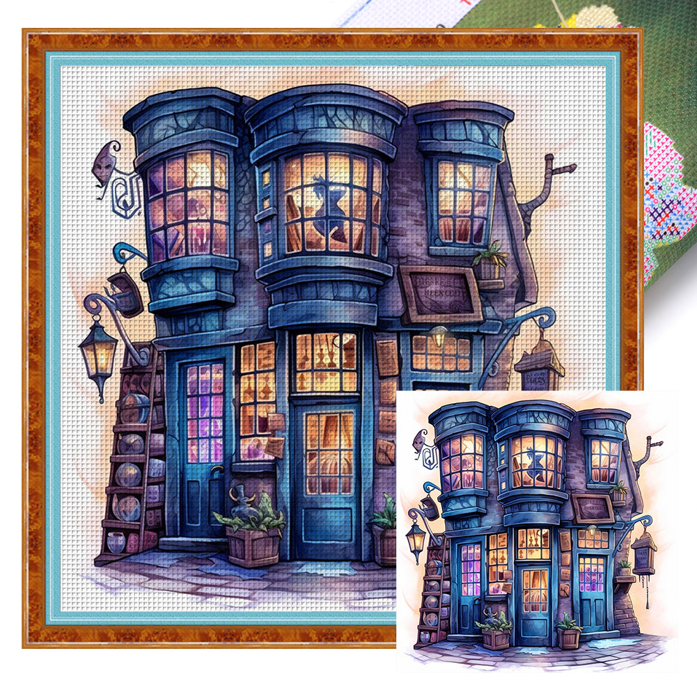 Huancan - Cottage - 50*50CM 14CT 2 Stamped Cross Stitch