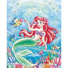 Load image into Gallery viewer, Yishu - Disney Mermaid - 40*50CM 11CT 3 Stamped Cross Stitch
