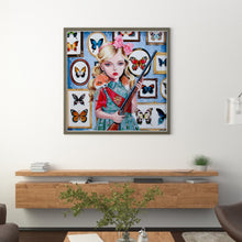 Load image into Gallery viewer, Yishu - Girl - 50*50CM 11CT 3 Stamped Cross Stitch
