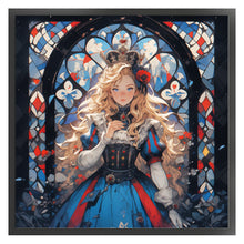 Load image into Gallery viewer, Yishu - Girl - 50*50CM 11CT 3 Stamped Cross Stitch

