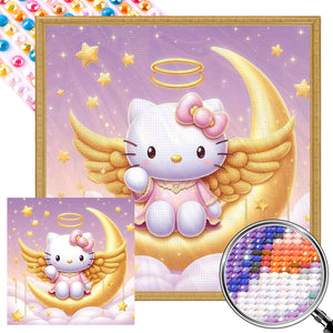 Hello Kitty 40*40CM(Picture) Round Drill Diamond Painting