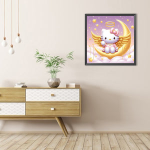 Hello Kitty 40*40CM(Picture) Round Drill Diamond Painting