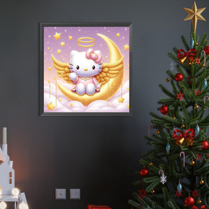 Hello Kitty 40*40CM(Picture) Round Drill Diamond Painting