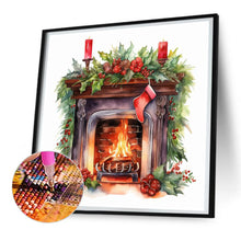 Load image into Gallery viewer, Fireplace 30*30CM(Canvas) Full Round Drill Diamond Painting
