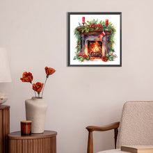 Load image into Gallery viewer, Fireplace 30*30CM(Canvas) Full Round Drill Diamond Painting
