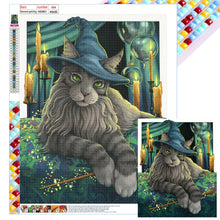 Load image into Gallery viewer, Witch Cat 40*50CM(Canvas) Full Square Drill Diamond Painting
