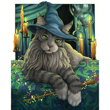 Load image into Gallery viewer, Witch Cat 40*50CM(Canvas) Full Square Drill Diamond Painting
