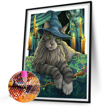 Load image into Gallery viewer, Witch Cat 40*50CM(Canvas) Full Square Drill Diamond Painting
