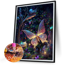 Load image into Gallery viewer, Glowing Butterfly 35*45CM(Canvas) Full Round Drill Diamond Painting
