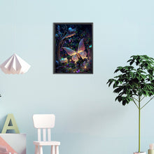 Load image into Gallery viewer, Glowing Butterfly 35*45CM(Canvas) Full Round Drill Diamond Painting
