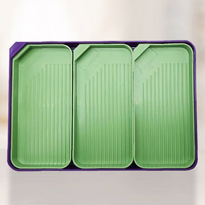 4 Set Large Diamond Art Painting Bead Sorting Trays for DIY Art Craft (Green)
