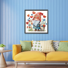 Load image into Gallery viewer, Dwarf And Flower (Red) 30*30CM(Canvas) Partial Special Shaped Drill Diamond Painting
