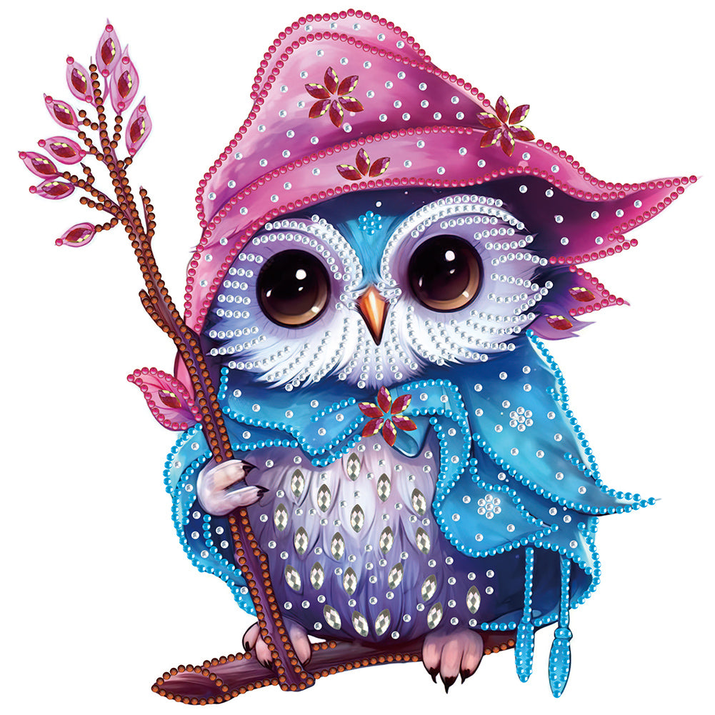 Magic Owl 30*30CM(Canvas) Partial Special Shaped Drill Diamond Painting