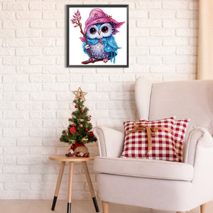 Magic Owl 30*30CM(Canvas) Partial Special Shaped Drill Diamond Painting