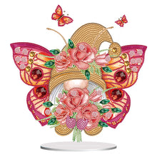 Load image into Gallery viewer, Butterfly Gnome Diamond Painting Desktop Ornaments Kit for Office Desktop Decor
