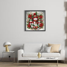 Load image into Gallery viewer, Snowman 30*30CM(Picture) Full Round Drill Diamond Painting
