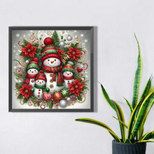 Load image into Gallery viewer, Snowman 30*30CM(Picture) Full Round Drill Diamond Painting
