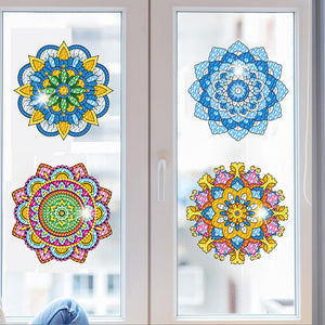 6 PCS Gem Art DIY Craft Kits Mandala Diamond Mosaic Stickers for Boy Girl Gift