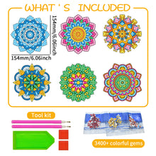 Load image into Gallery viewer, 6 PCS Gem Art DIY Craft Kits Mandala Diamond Mosaic Stickers for Boy Girl Gift
