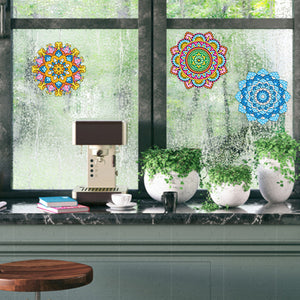6 PCS Gem Art DIY Craft Kits Mandala Diamond Mosaic Stickers for Boy Girl Gift
