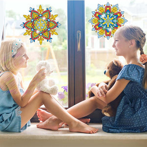 6 PCS Gem Art DIY Craft Kits Mandala Diamond Mosaic Stickers for Boy Girl Gift
