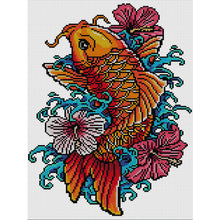 Load image into Gallery viewer, Joy Sunday - Carp - 29*40CM 14CT 2 Stamped Cross Stitch

