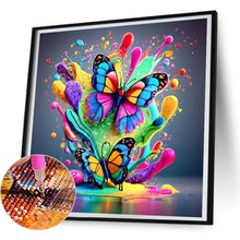 Load image into Gallery viewer, Colorful Butterfly 30*30CM(Canvas) Full Round Drill Diamond Painting
