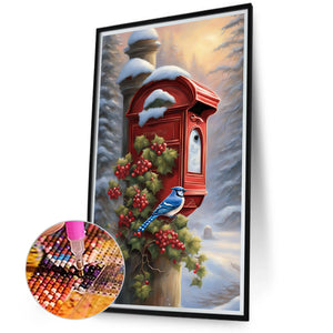 Sparrow On Branch 40*70CM(Canvas) Full Round Drill Diamond Painting