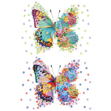 Load image into Gallery viewer, 2PCS Butterfly 40*30CM(Canvas) Partial Special Shaped Drill Diamond Painting
