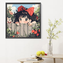 Load image into Gallery viewer, The Little Witch Outside The Fence 30*30CM(Canvas) Full Round Drill Diamond Painting
