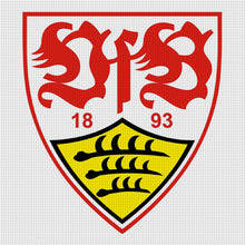 Load image into Gallery viewer, Yishu - Stuttgart Ii Football Team Logo - 40*40CM 11CT 3 Stamped Cross Stitch

