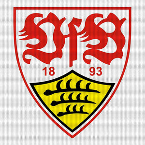 Yishu - Stuttgart Ii Football Team Logo - 40*40CM 11CT 3 Stamped Cross Stitch