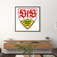 Load image into Gallery viewer, Yishu - Stuttgart Ii Football Team Logo - 40*40CM 11CT 3 Stamped Cross Stitch
