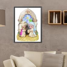 Load image into Gallery viewer, Jesus Angel 30*40CM(Canvas) Full Round Drill Diamond Painting
