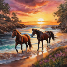 Load image into Gallery viewer, Horse 30*30CM(Canvas) Full Round Drill Diamond Painting

