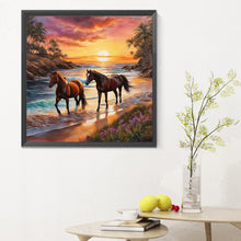 Load image into Gallery viewer, Horse 30*30CM(Canvas) Full Round Drill Diamond Painting
