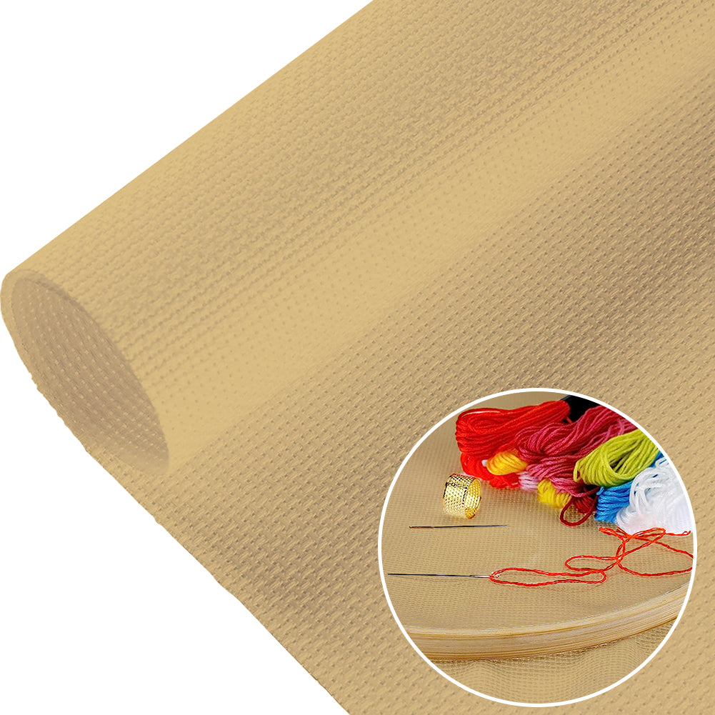 3PCS 11 Count Embroidery Cross Cotton Fabric for Embroidery Beginner (16x20in)