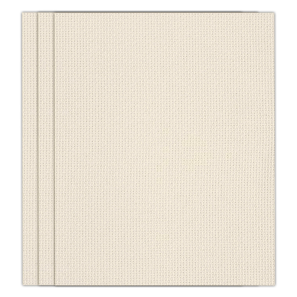 3PCS 11 Count Embroidery Cross Stitch Fabric for Embroidery Beginner (20x24in)