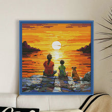 Load image into Gallery viewer, Joy Sunday - Sunrise At Sea - 44*44CM 14CT 2 Stamped Cross Stitch
