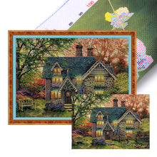 Load image into Gallery viewer, Joy Sunday - Autumn Garden Villa - 59*42CM 14CT 2 Stamped Cross Stitch
