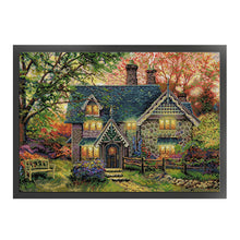 Load image into Gallery viewer, Joy Sunday - Autumn Garden Villa - 59*42CM 14CT 2 Stamped Cross Stitch
