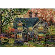 Load image into Gallery viewer, Joy Sunday - Autumn Garden Villa - 59*42CM 14CT 2 Stamped Cross Stitch
