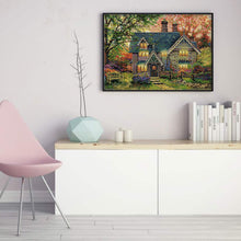 Load image into Gallery viewer, Joy Sunday - Autumn Garden Villa - 59*42CM 14CT 2 Stamped Cross Stitch
