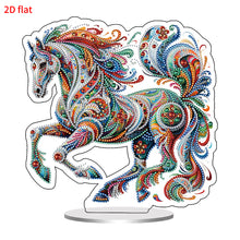 Load image into Gallery viewer, 2D Flat Gorgeous Horse DIY Desktop Diamond Art Kits for Home Office Decoration
